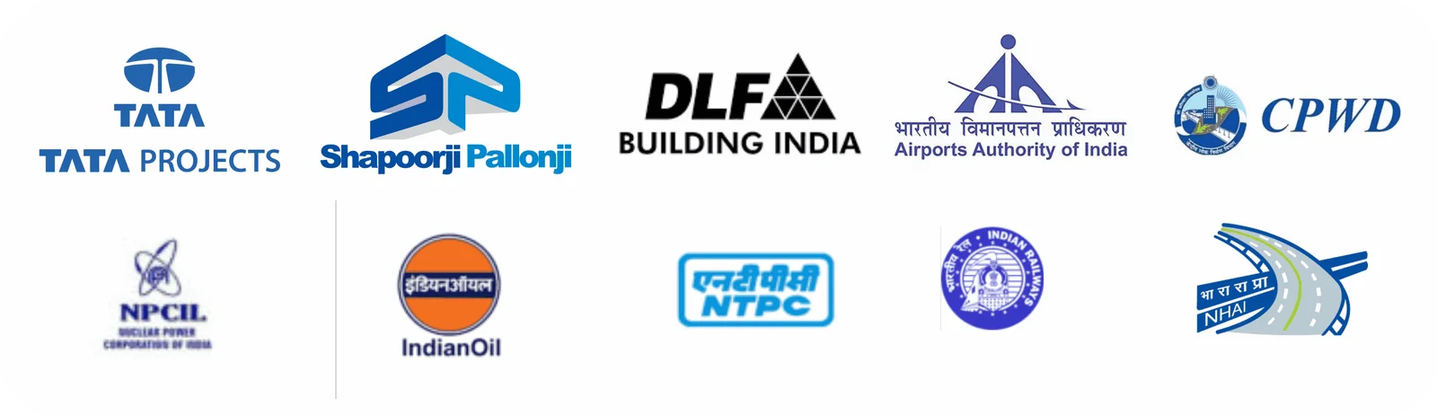 Organisations supplied by Mansa Ram Steel: Tata Projects, Shapoorji Pallonji, DLF, Airports Authority of India, CPWD, NPCIL, IndianOil, NTPC, NHAI